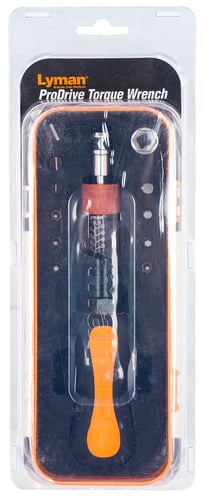 Lyman 7031300  Torque Wrench Black/Orange Steel Rubber Handle