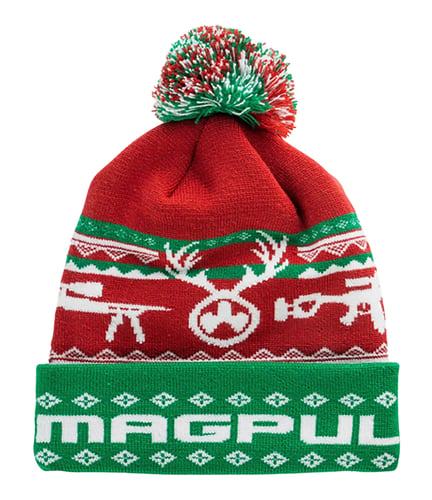 Magpul MAG1154-967 Ugly Christmas  Beanie Red/White/Green Acrylic/Lycra OSFA