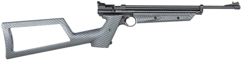 Crosman 2289CKFT Pump Airgun Drifter Kit Pump 22 1rd Shot Black Black Receiver Gray Fixed Carbon Fiber Wrapped Stock