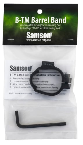 Samson 04-04081-XX B-TM Barrel Band Rifle Ruger 10/22 Black Anodized 6061-T6 Aluminum 0.50