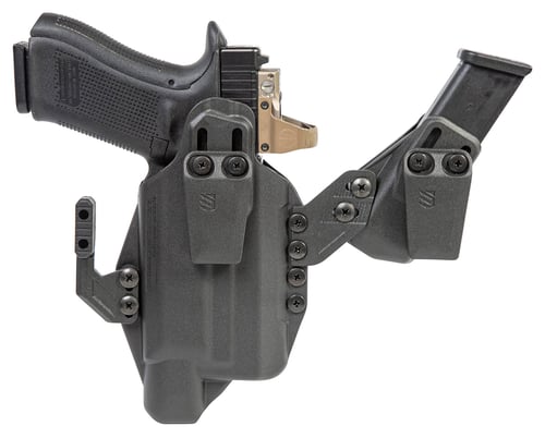 Blackhawk 416876BK Stache  IWB Size 76 Black Polymer Belt Clip Compatible w/Glock 43X/48 w/SureFire XSC Ambidextrous