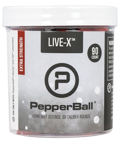 PepperBall 104810352 Live-X Pepperballs Pava .09 oz 90 Rds
