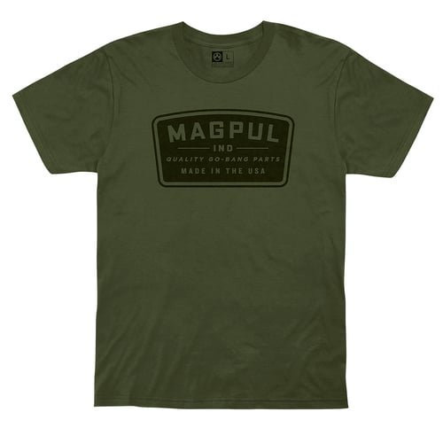 Magpul MAG1111-316-S Go Bang Parts  Olive Drab Cotton Short Sleeve Small