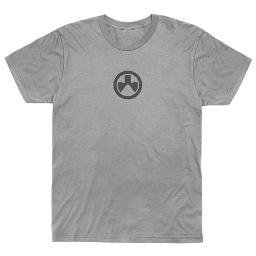 Magpul MAG1115-030-S Icon Logo CVC  Athletic Gray Heather Cotton/Polyester Short Sleeve Small