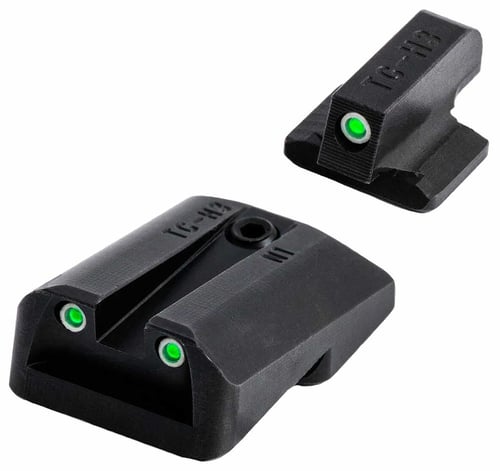 TruGlo TGTG231A1W Tritium Pro  Black | Green Tritium White Outline Front Sight Green Tritium Rear Sight