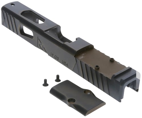 Rival Arms RA-RA12G202B Faction Series Slide A1 with RMR Cut Cerakote Battle Bronze 17-4 Stainless Steel for Glock 19 Gen3