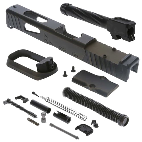 Rival Arms RA-RA13G105B Faction Series Slide A1 Build Kit with Docter Cut Cerakote Battle Bronze 17-4 Stainless Steel for Glock 17 Gen3