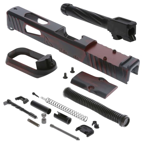 Rival Arms RA-RA13G104A Faction Series Slide A1 Build Kit with RMR Cut Cerakote Ready Red 17-4 Stainless Steel for Glock 17 Gen4