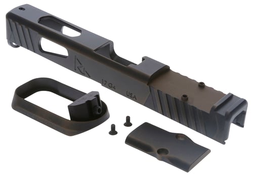 Rival Arms RA-RA14G104B Faction Series Slide A1 with RMR Cut Cerakote Battle Bronze 17-4 Stainless Steel for Glock 17 Gen4 (Slide & Mag Well Only)