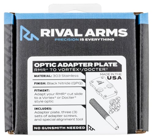 Rival Arms RARA45R001A Mount Adapter RMR to Vortex/Docter  Black