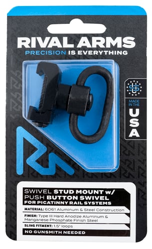 Rival Arms RA-RA92P1A Swivel Stud Mount  with Black Manganese Phosphate 1.5
