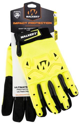 Walkers GWPSFHVFFIL2SM Impact Protection  Yellow/Black Synthetic/Synthetic Leather Small