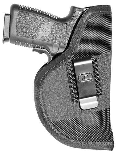 Crossfire Shooting Gear CRFGRPCLPLSRSA1C3 The Grip Laser IWB Size 03 Black Ballistic Nylon Belt Clip Fits Compact 3-3.50