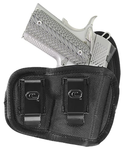 Crossfire Shooting Gear CRFVIGRSA1M1R The Vigor  IWB Size 01 Black Ballistic Nylon Double Belt Clip Fits Micro Fits 1-1.50