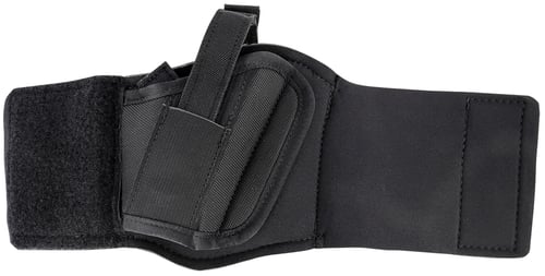Crossfire Shooting Gear CRFWRPSA1S2R The Wrap  Ankle Size 02 Black Neoprene/Sheepskin Velcro Fits Subcompact Fits 2-2.50