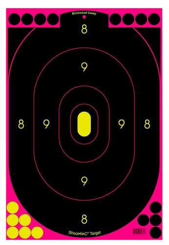 SHT-N-C 12X18IN SILHOUETTE 5PK PINKShoot-N-C Pink Reactive Targets - Pink 12