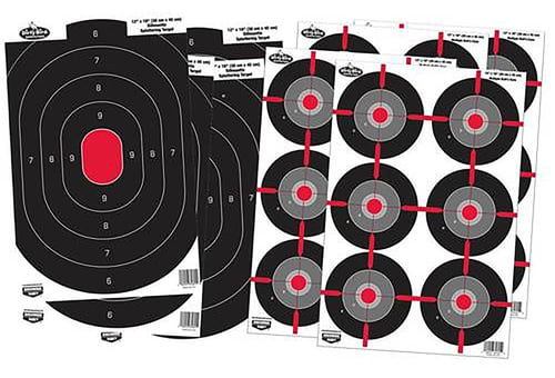 Birchwood Casey 35725 Dirty Bird Combo Pack Silhouette/Bullseye Paper Target 12