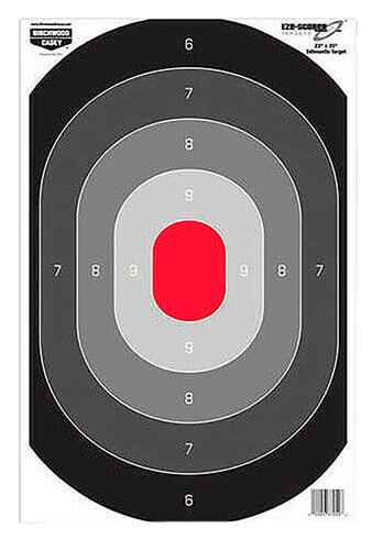 Birchwood Casey 37053 EZE-Scorer Silhouette Oval Target Hanging Paper All Firearms 23