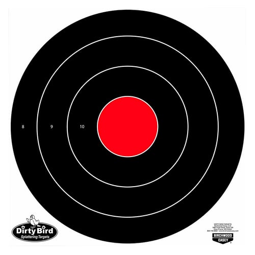 Birchwood Casey 35181 Dirty Bird Bulls-Eye Bullseye Tagboard Target 17.25