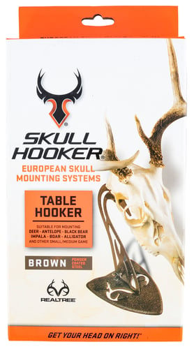 Skullhooker SKHRTTHASSYBRN Table Hooker Mounting Kit Realtree Engraved Bottom Counter Top Steel Brown Small/Mid-Size Game