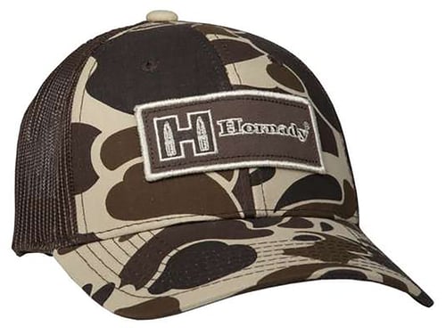 Hornady 99291 Hornady Cap Mesh Cap Brown/Tan Camo Hornady Patch