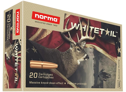 Norma Ammunition 20171502 Dedicated Hunting Whitetail 7mm-08 Rem 150 gr Pointed Soft Point 20 Per Box/ 10 Case