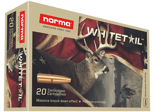 Norma Ammunition 20169562 Dedicated Hunting Whitetail 270 Win 130 gr Pointed Soft Point 20 Per Box/ 10 Case