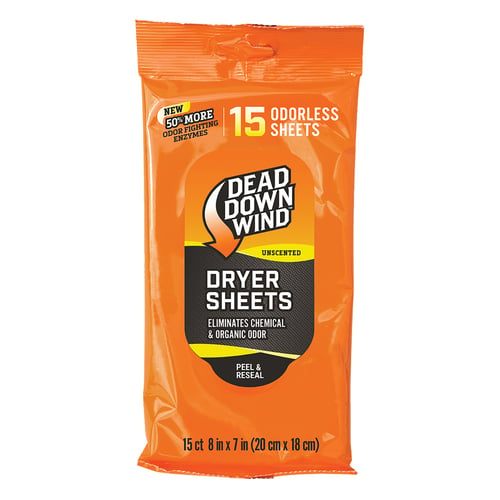 Dead Down Wind Dryer Sheets  <br>  15 pk.