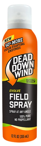 Dead Down Wind 139036 Evolve Field Spray  Odor Eliminator Natural Woods Scent 12 oz Aerosol