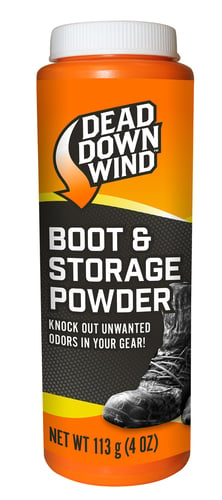 Dead Down Wind 1215N Boot Powder  Odor Eliminator Unscented Scent Cornstarch/Talc 4 oz