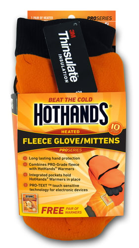 HotHands MBZ2 Pro Series  Blaze Orange Fleece LG/XL