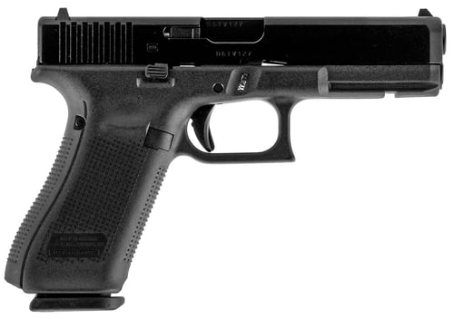 Glock PR17555 G17 Gen5 Rebuilt 9mm Luger 4.49 Inch 171 Black nDLC Steel Slide Black Rough Texture Interchangeable Backstraps Grip  | 9x19mm NATO | 764503028298