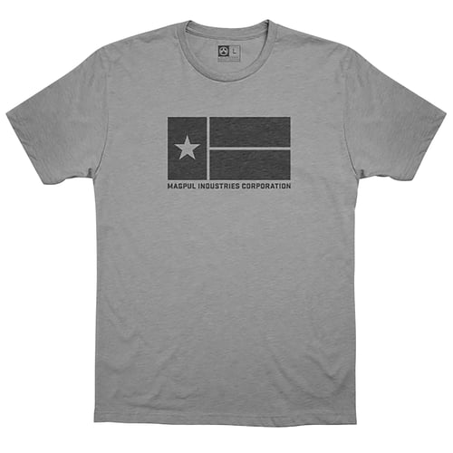 Magpul MAG1201-030-3X Lone Star  Athletic Gray Heather Cotton/Polyester Short Sleeve 3XL