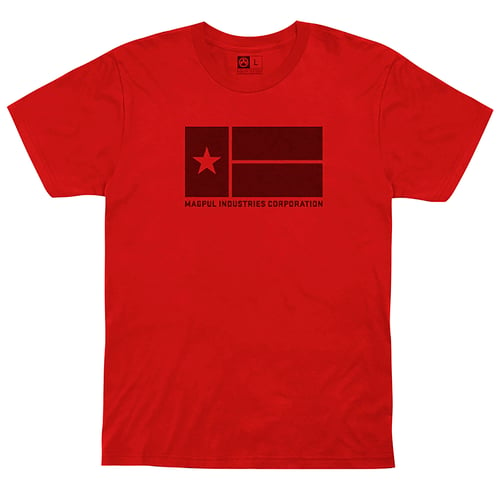 Magpul MAG1201-610-3X Lone Star  Red Cotton/Polyester Short Sleeve 3XL