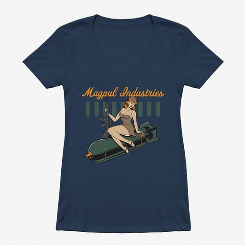Magpul MAG1210-470-XL Bombshell Ladies T-Shirt Indigo XL Short Sleeve