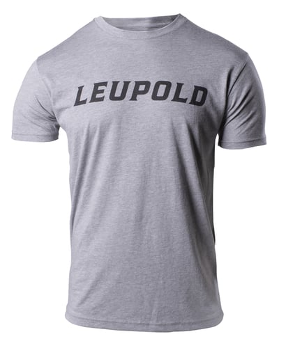 Leupold 180231 Wordmark  Graphite Heather Cotton/Polyester Short Sleeve XL
