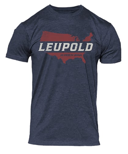 LEUPOLD MENS TEE AMERICAN ORIGINAL NAVY HEATHER XXL<