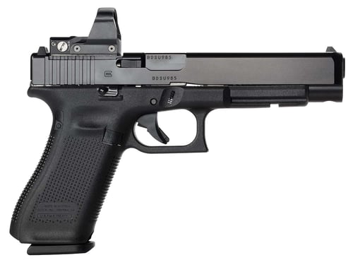 Glock PR34555MOS G35 Gen5 MOS Rebuilt Gen 5 9mm Luger 17+1 Black nDLC Steel Slide with MOS Cut Black Polymer Frame