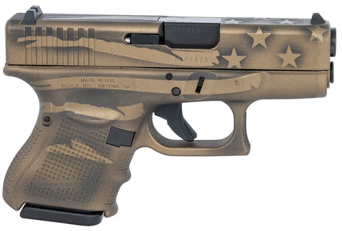 Glock UG2650204BBBWFLAG G26 Gen4 Subcompact 9mm Luger  3.43