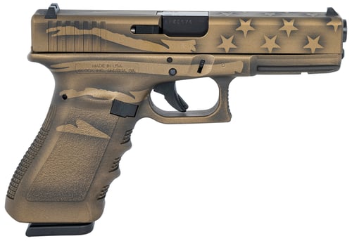 Glock UI1750204BBBWFLAG G17 Gen3 9mm Luger  4.49