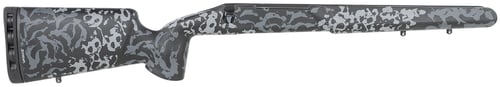 Iota Outdoors 971211102113111211 Kremlin  Textured Large Pattern Matte Midnight Gray Carbon Fiber Fixed with Varmint Barrel Contouring for Remington 700 Long Action Right Hand