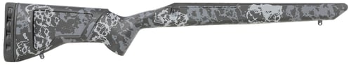 Iota Outdoors 961211102113211101 Krux  Large Pattern Midnight Gray Fiberglass Fixed with M24 Barrel Contouring for Remington 700 Long Action Right Hand