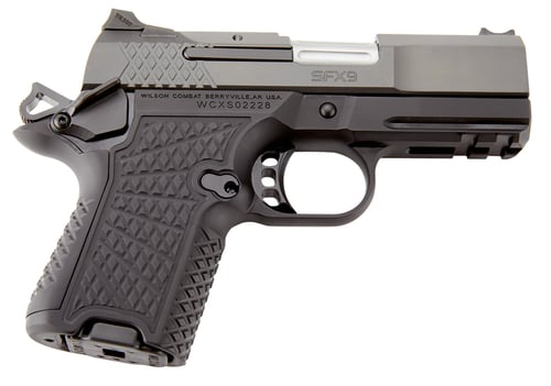 Wilson Combat SFX9SCR3A SFX9 Sub-Compact 9mm Luger 10+1 15+1 3.25