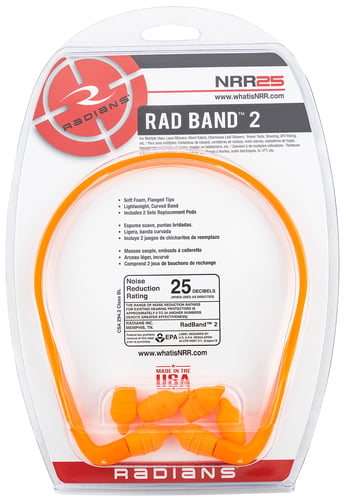 RADIANS RADBAND 2 EARPLUGS