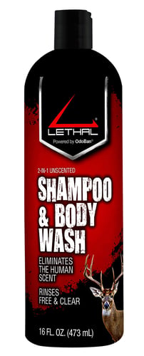 Lethal 94256716Z Shampoo/Body Wash  Odor Eliminator Odorless Scent Concentrate 16 oz Squeeze Bottle