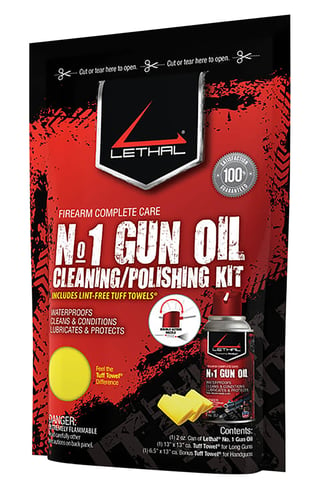 Lethal 956467K No. 1 Gun Cleaning Kit Handgun/Rifle 3 Pieces