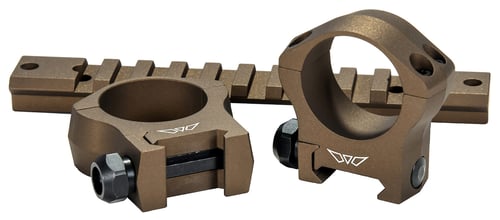 Warne Mountain Tech Scope Rings  <br>  Burnt Bronze 1 in Medium