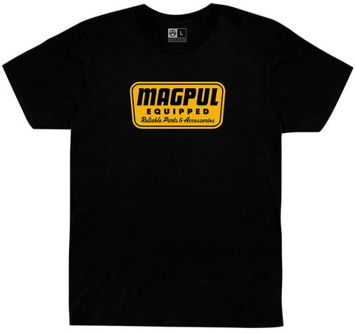 Magpul MAG1205-001-S Equipped  Black Cotton/Polyester Short Sleeve Small