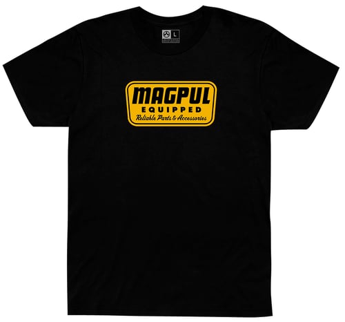 Magpul MAG1205-001-M Equipped T-Shirt Black Short Sleeve Medium