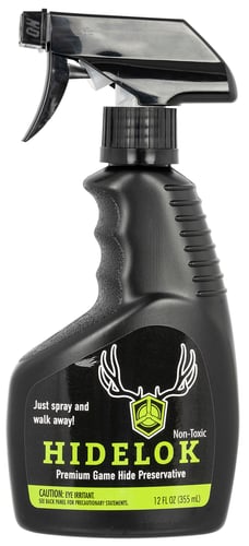 Velvet Antler Tech 114001 HideLok Game Hide Preservative 12 oz Spray Bottle Against Bacterial Growth